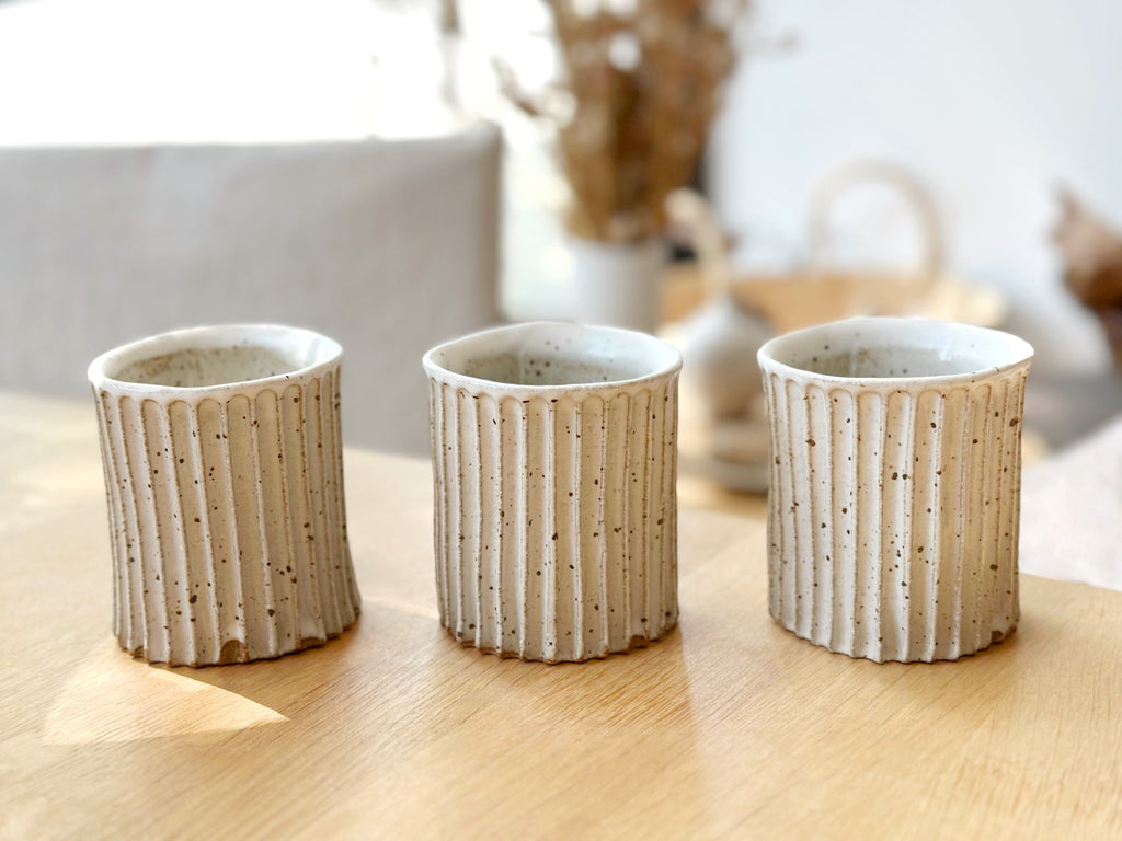 Ceramic Carved Tumbler