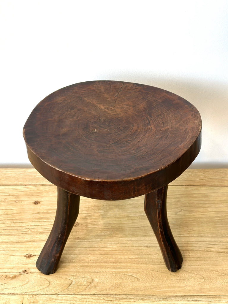 Handcarved Vintage African Stool