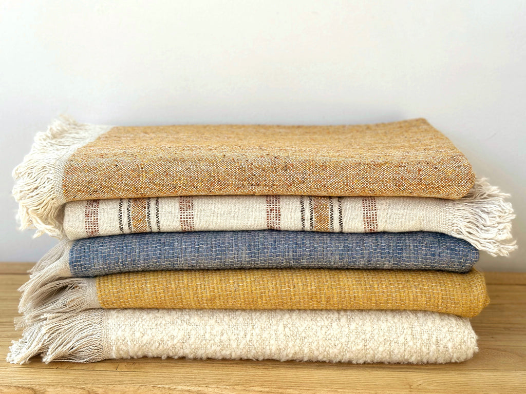 Viscose Wool Speckled Throw