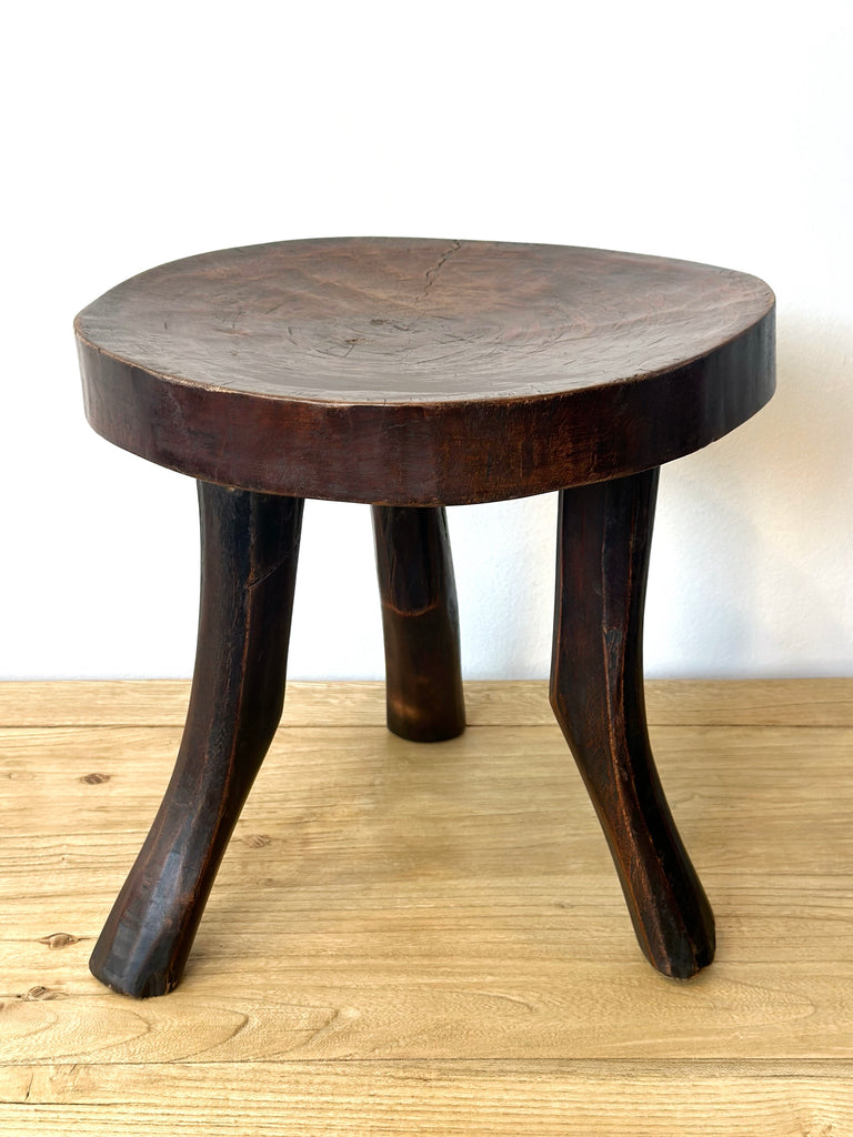 Handcarved Vintage African Stool