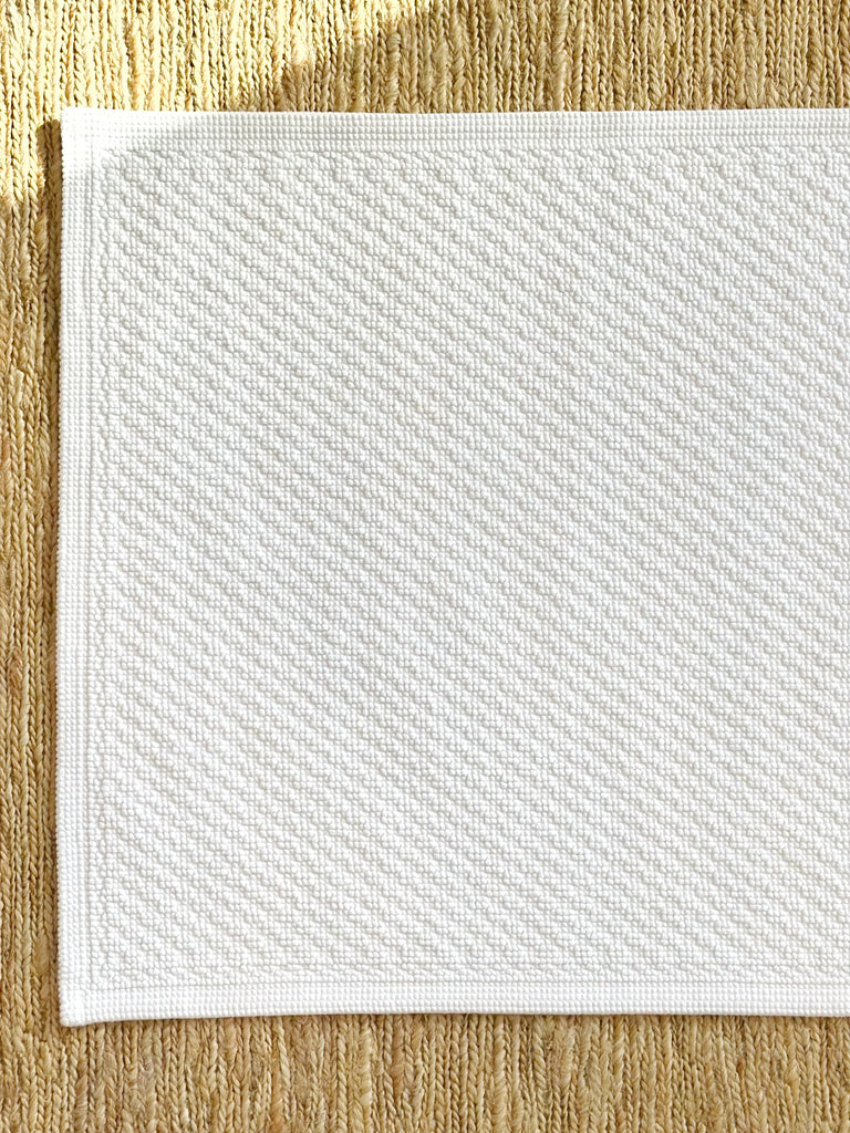 Organic Cotton Bathmat White