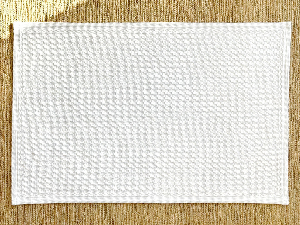 Organic Cotton Bathmat White