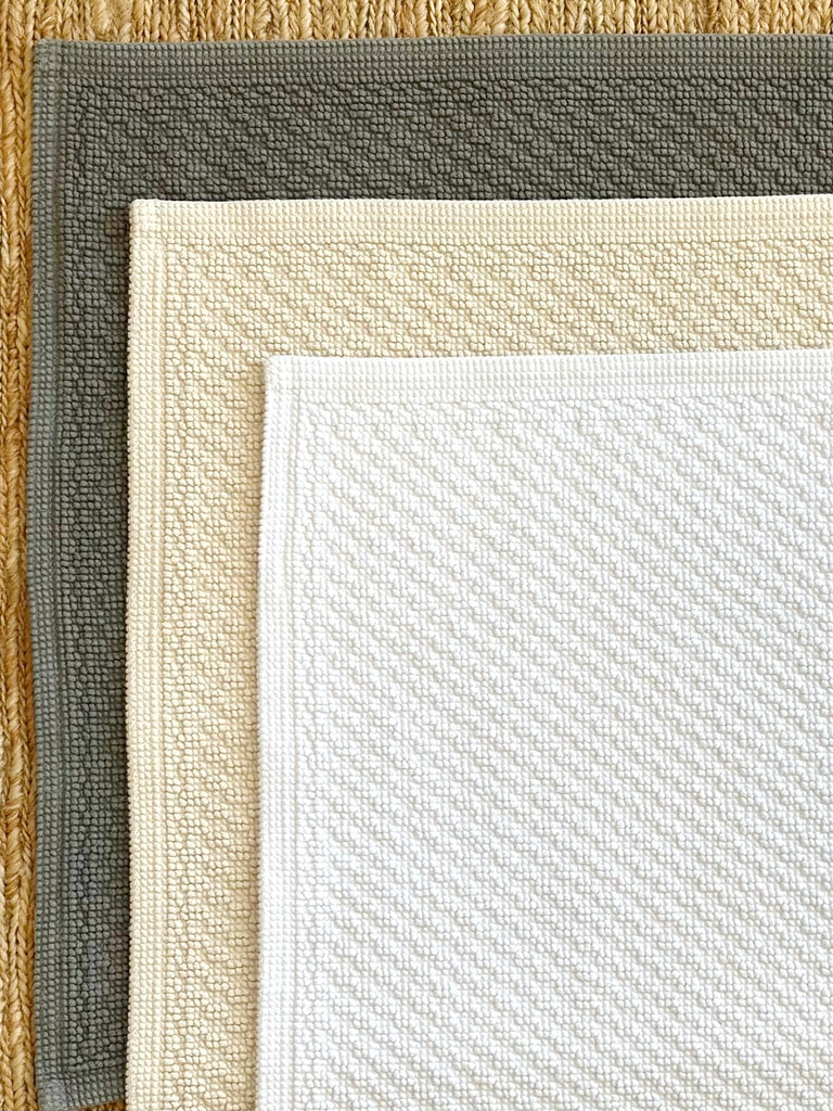 Organic Cotton Bathmat White