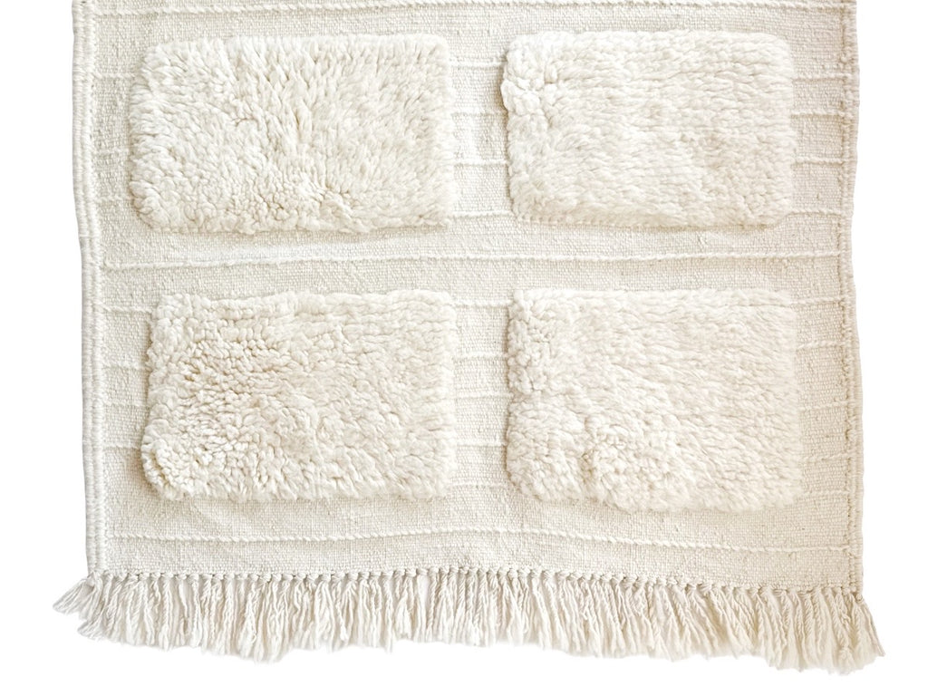 Handknotted Wool Rug - 3'3"W x 5'L