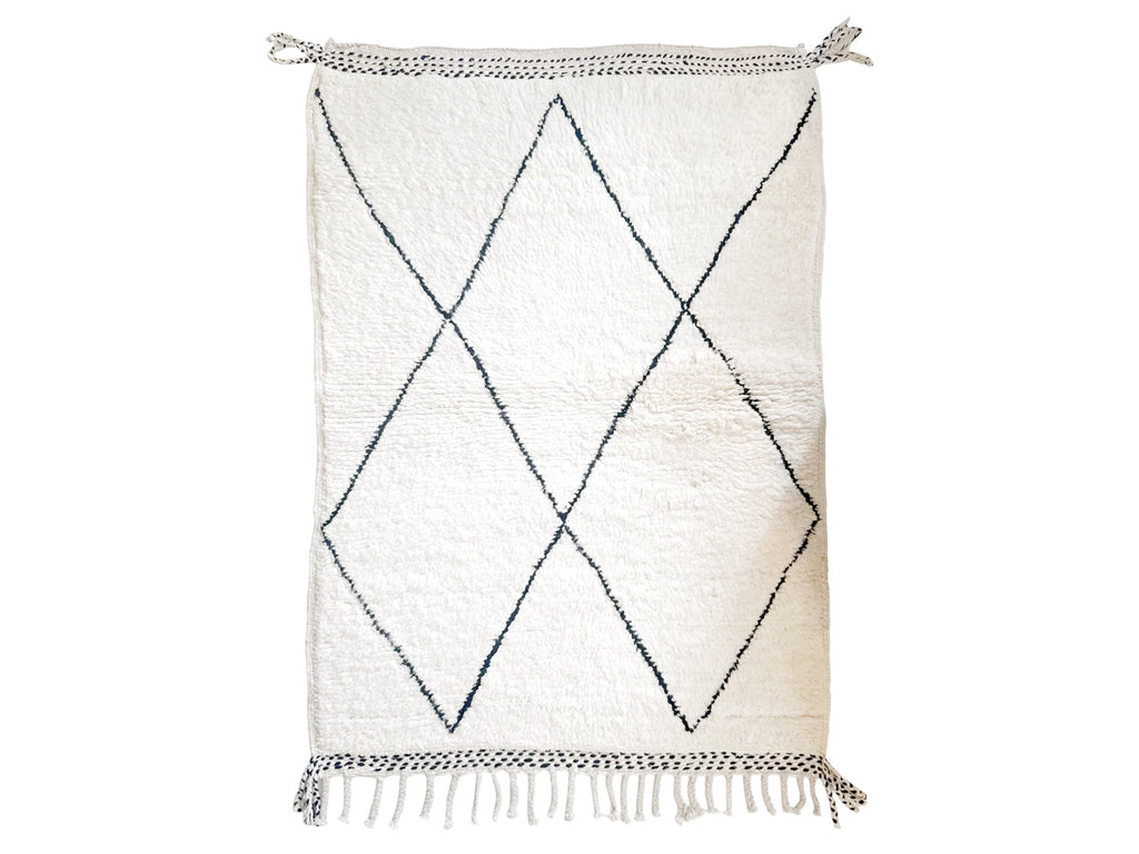 Handknotted Wool Rug - 3'10"W x 5'3"L