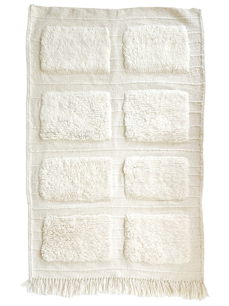 Handknotted Wool Rug - 3'3"W x 5'L