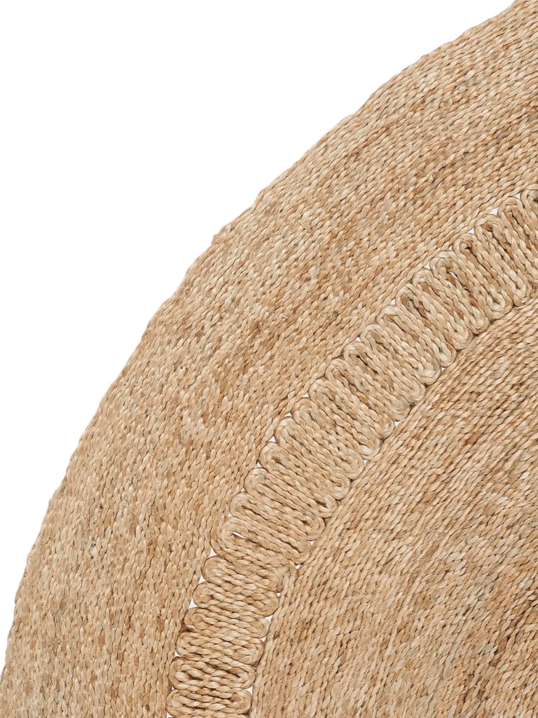 Handwoven Jute Rug Round Large