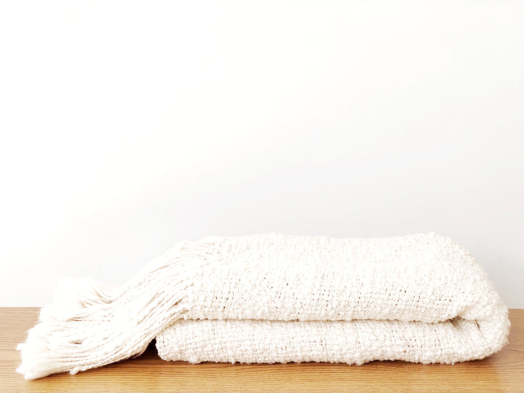 Handwoven Organic Cotton Throw