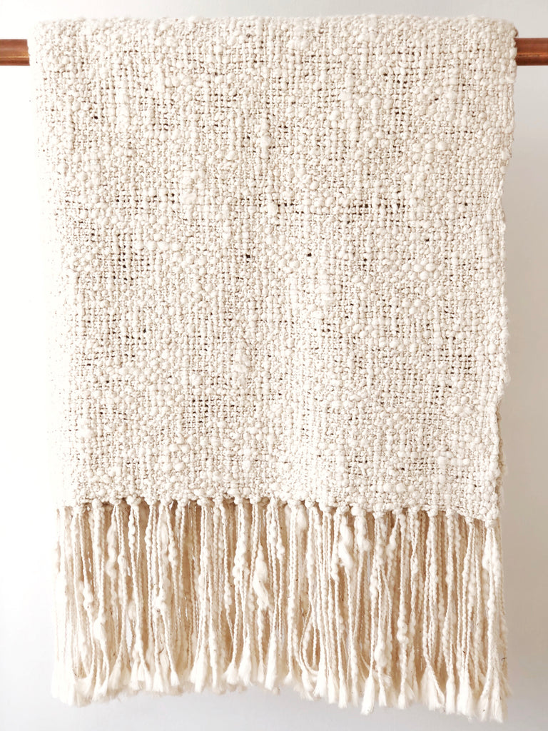 Handwoven Organic Cotton Throw
