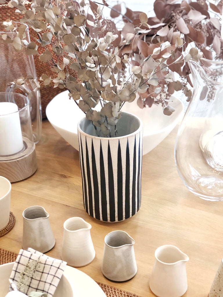 Hand-Painted Ceramic Medium Vessel