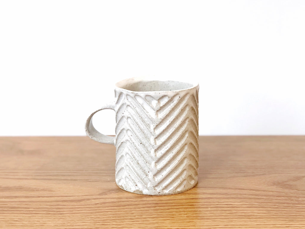 Ceramic Carved Mug