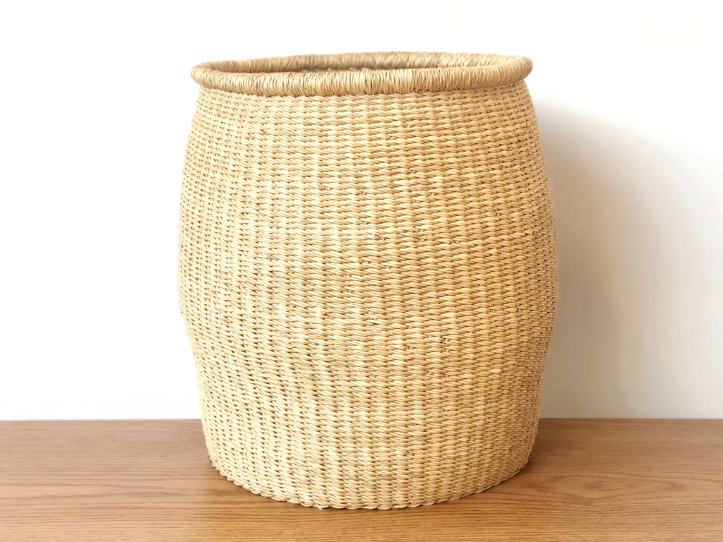 Handwoven Barrel Basket - Large