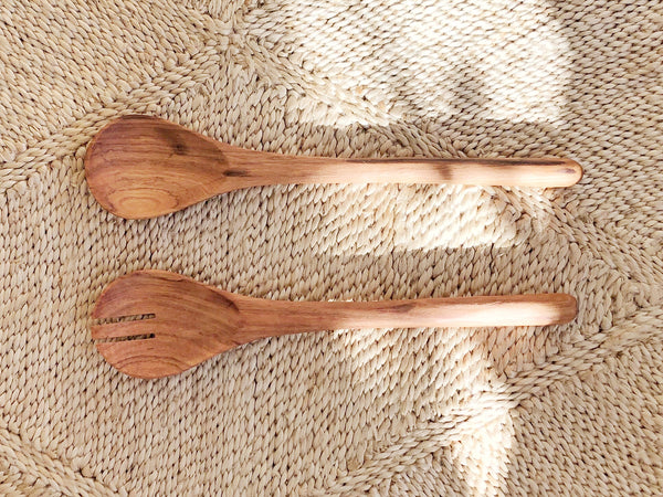 Olive Wood Salad Servers