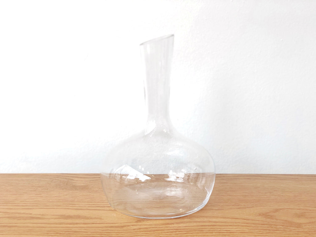 Handblown Glass Wine Carafe Tall