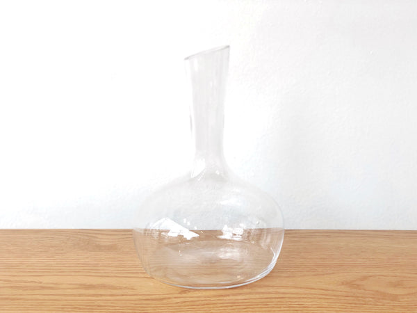 Handblown Glass Wine Carafe Tall