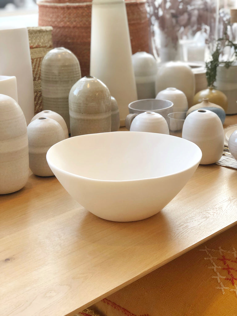 Hand-Sculpted Resin Medium Tall Bowl