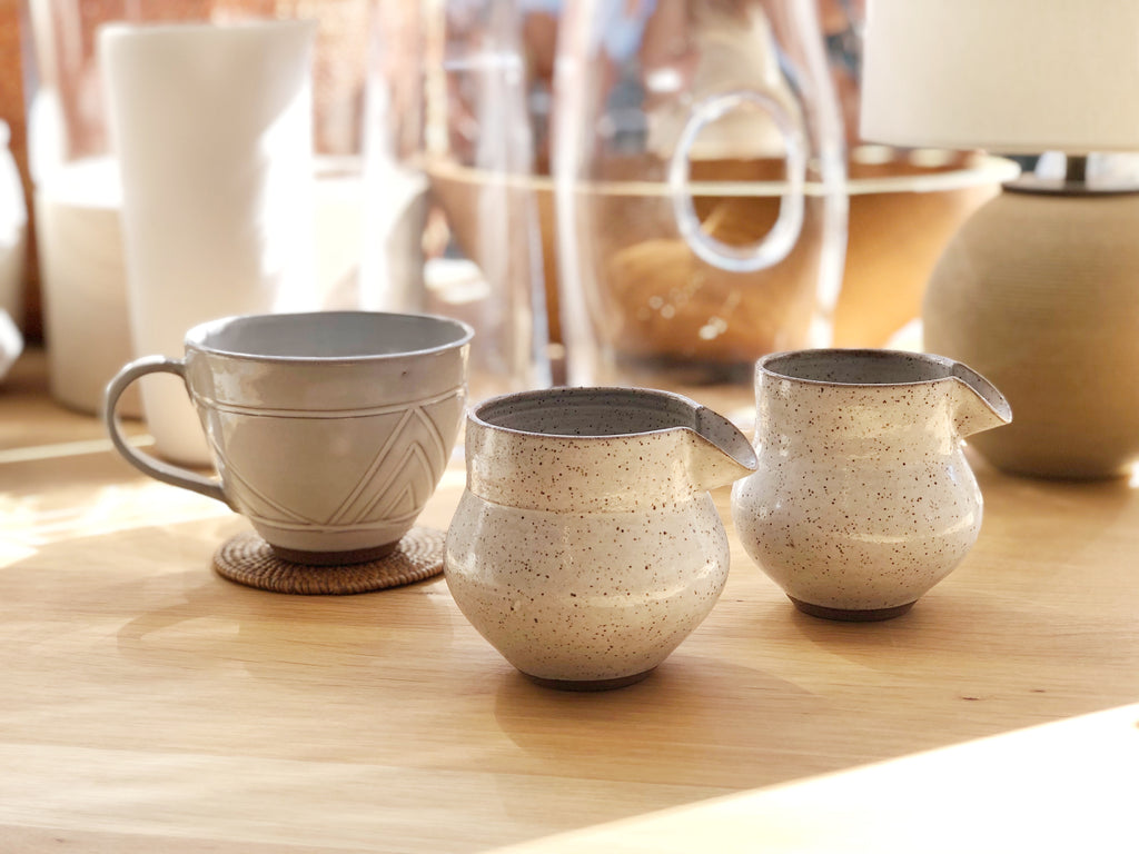 Ceramic Speckled Creamer