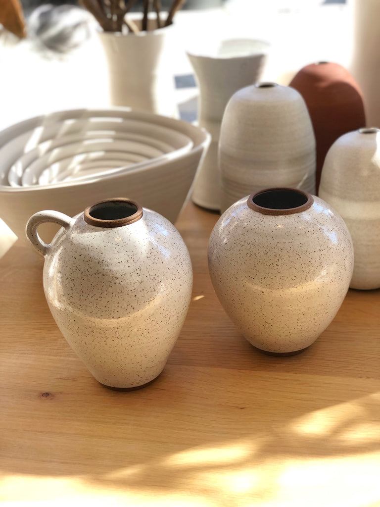 Ceramic Speckled Vase