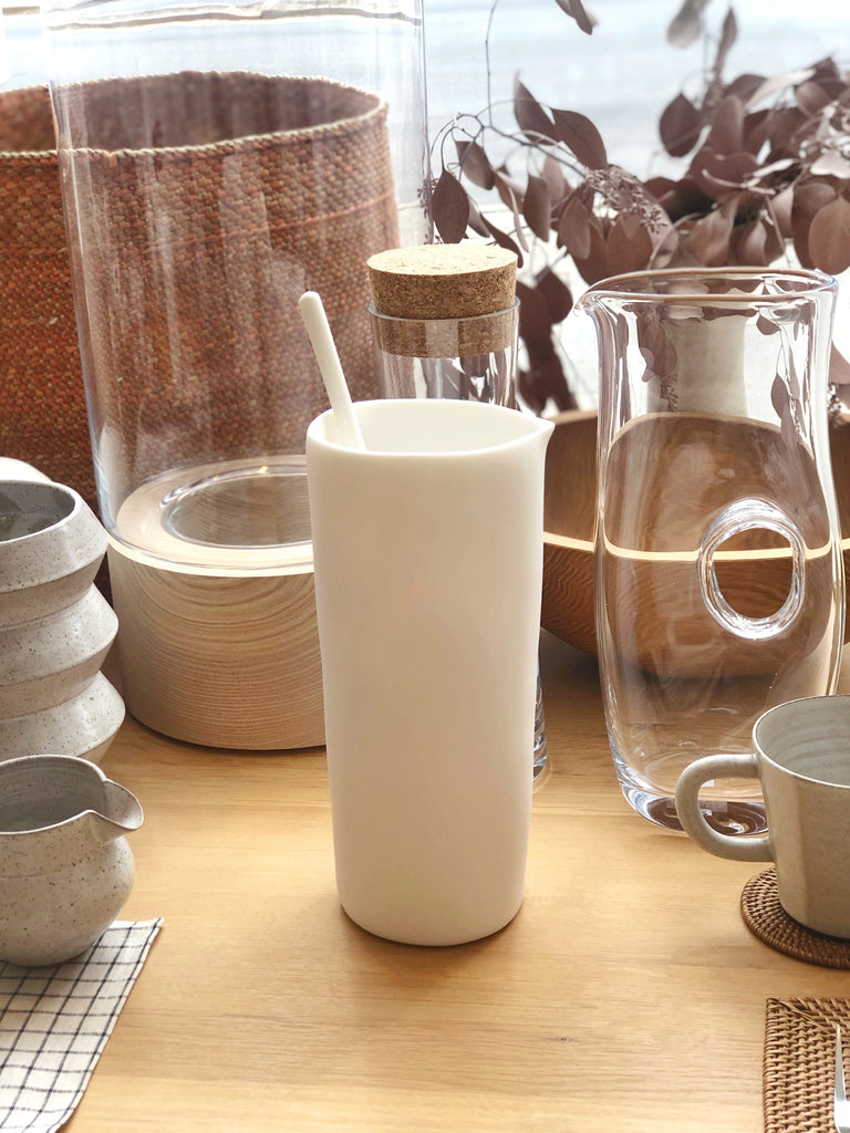 Hand-Sculpted Resin Carafe Large