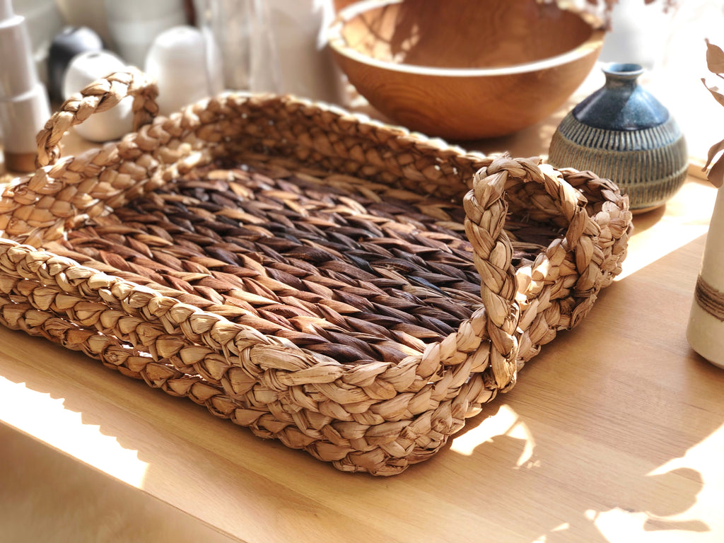 Handwoven Basket Tray