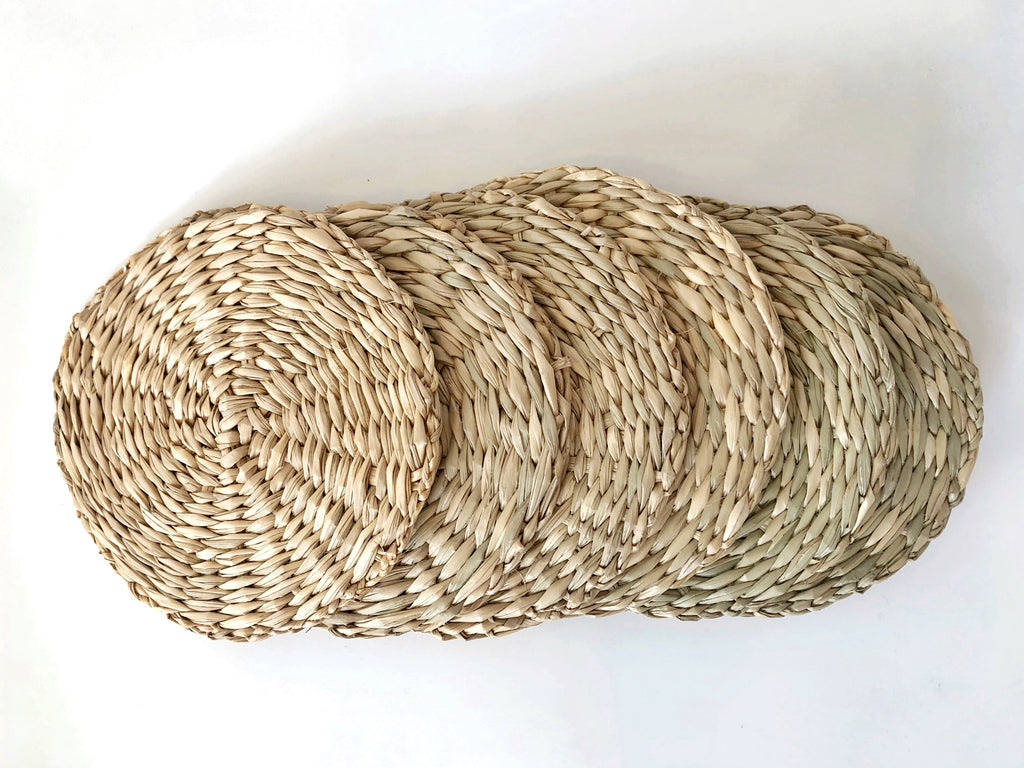 Handwoven Seagrass Coasters