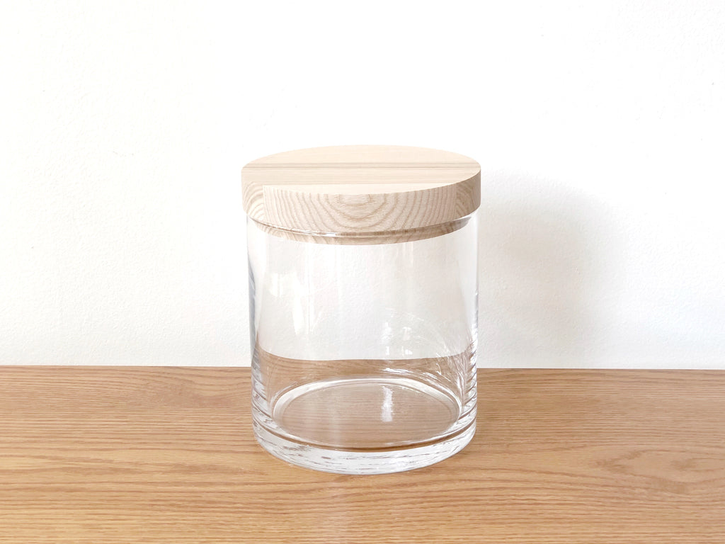 Handblown Glass Canister Large