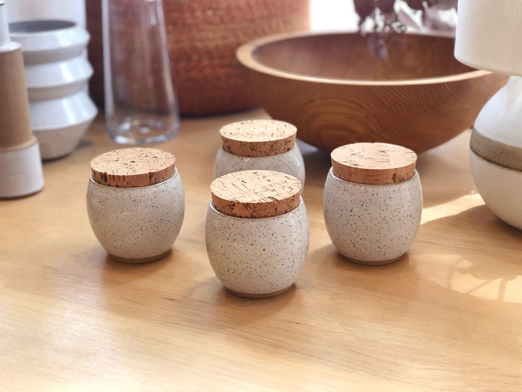 Ceramic Corked Canister
