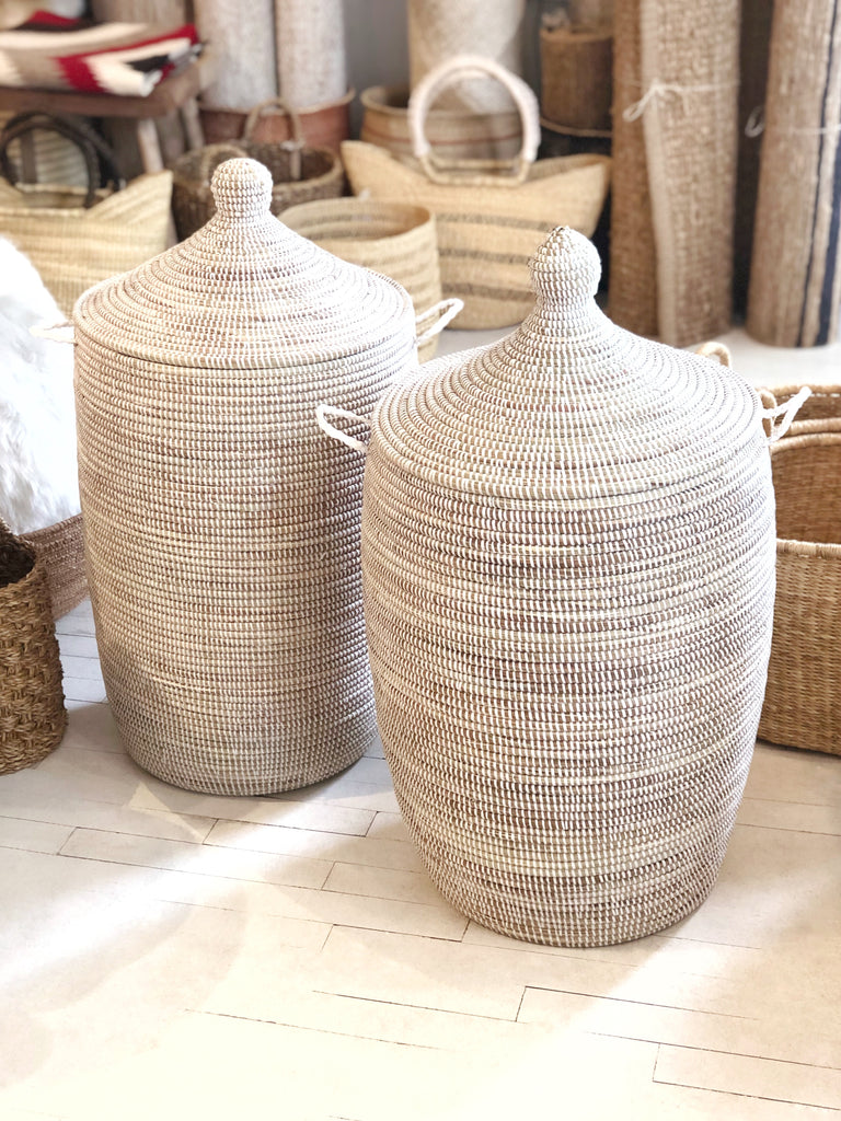 Handwoven Lidded Basket Small – CÔTE À COAST