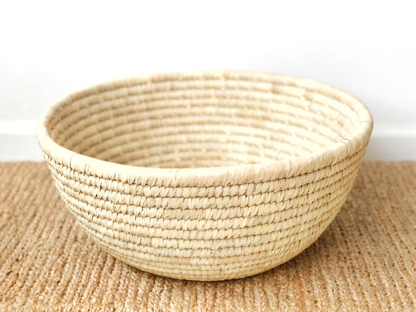 Handwoven Palm Basket Bowl