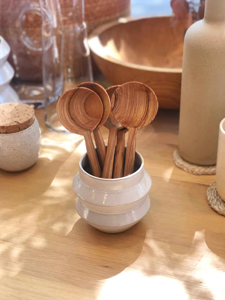 Olive Wood Cooking Spoons Gift Set