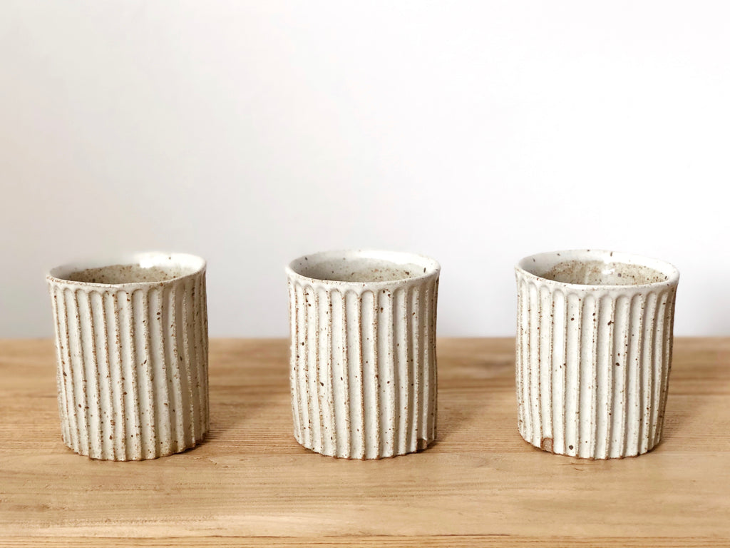 Ceramic Carved Tumbler