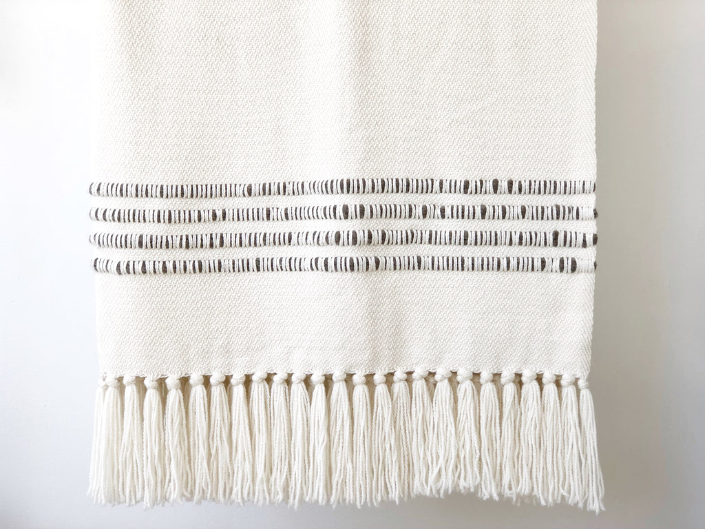 Handwoven Striped Superfine Merino Throw