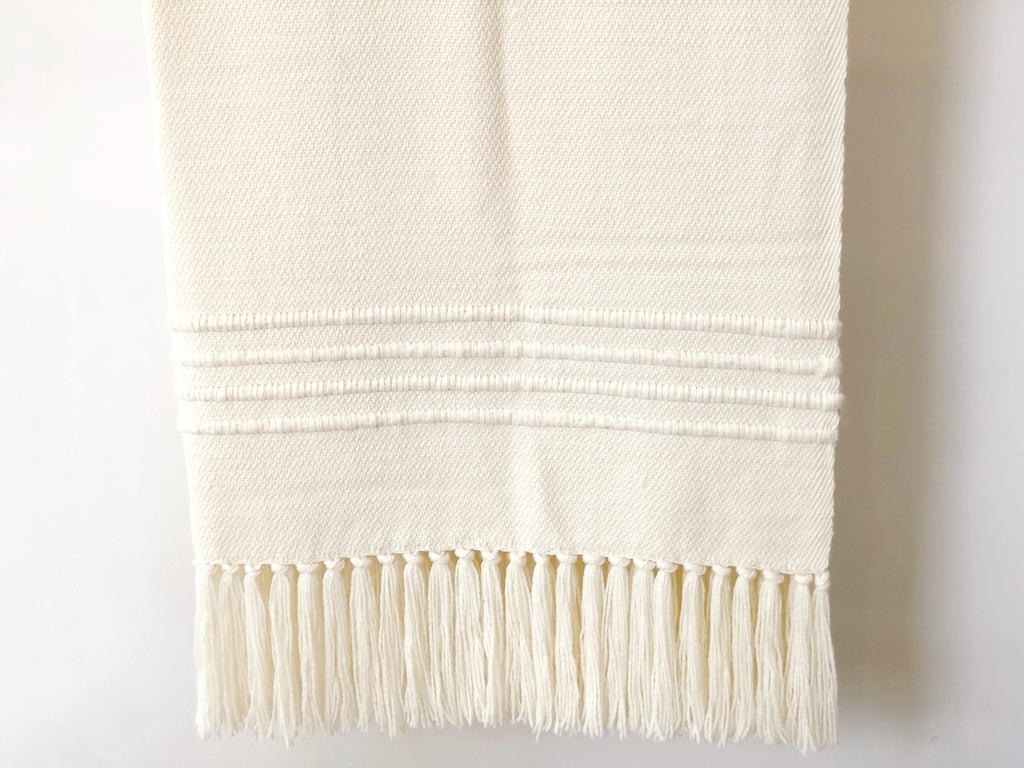 Handwoven Striped Superfine Merino Throw