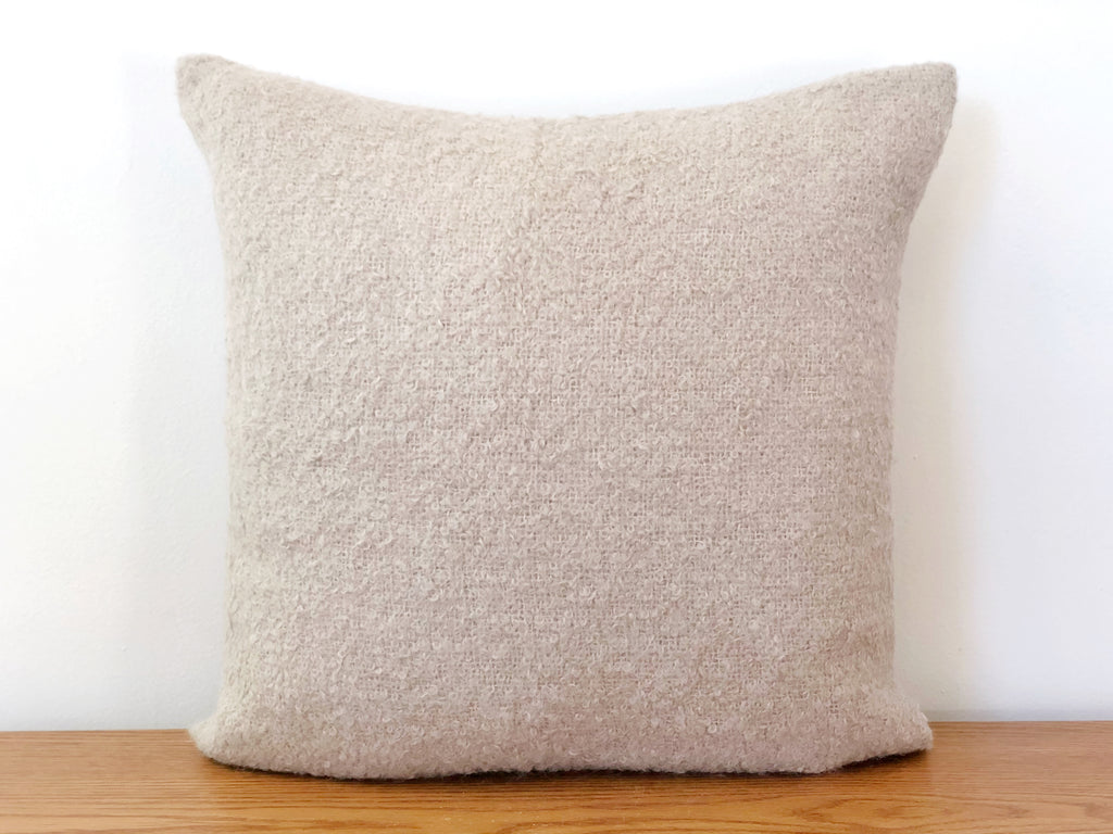 Alpaca Boucle Pillow Square - Taupe