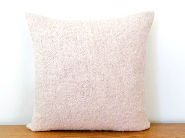 Alpaca Boucle Pillow Square - Pink