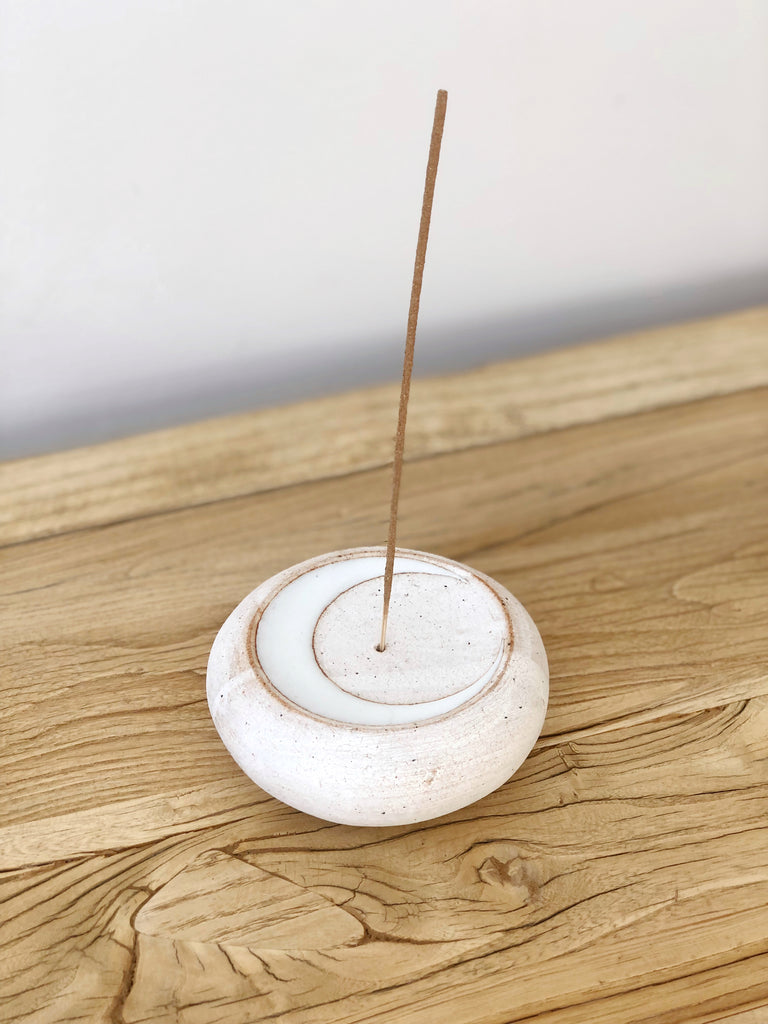 Hand-Painted Ceramic Incense Holder
