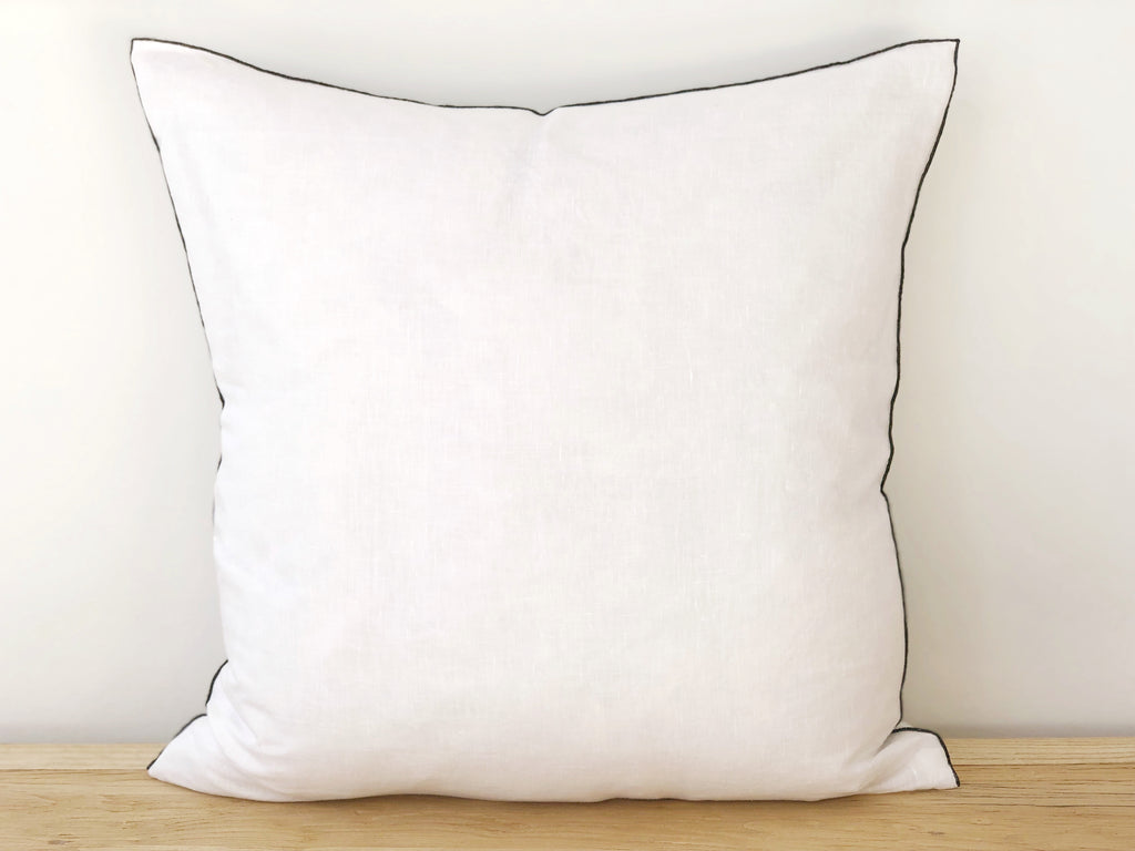 Linen Edged Square Pillow