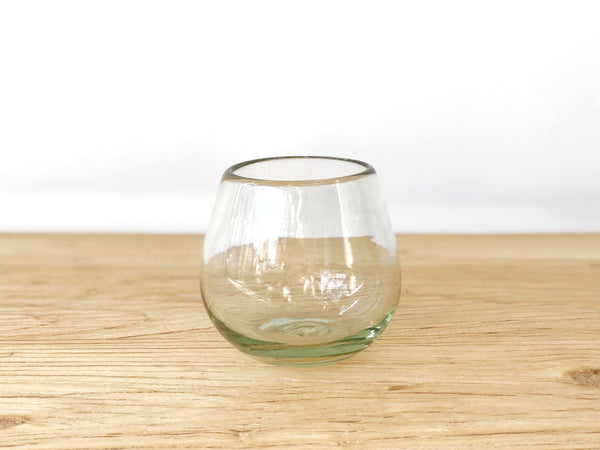 Handblown Recycled Glass Round