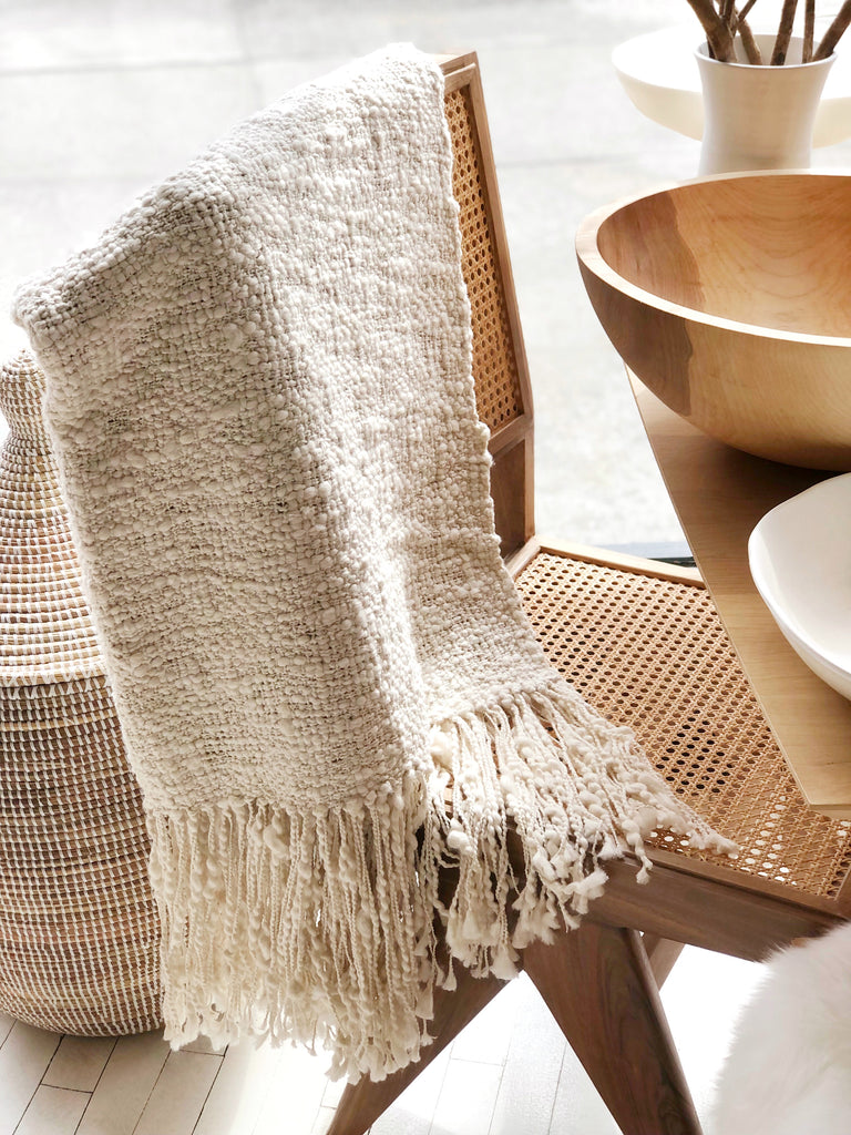 Handwoven Organic Cotton Throw