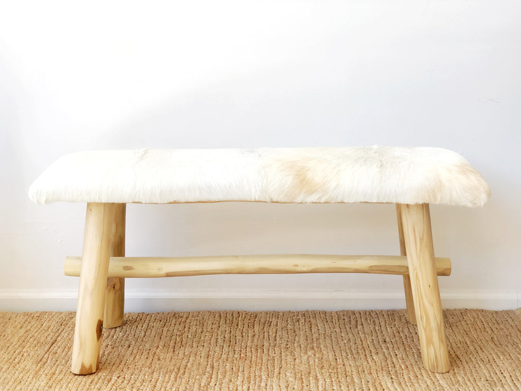 Goat Hide Bench