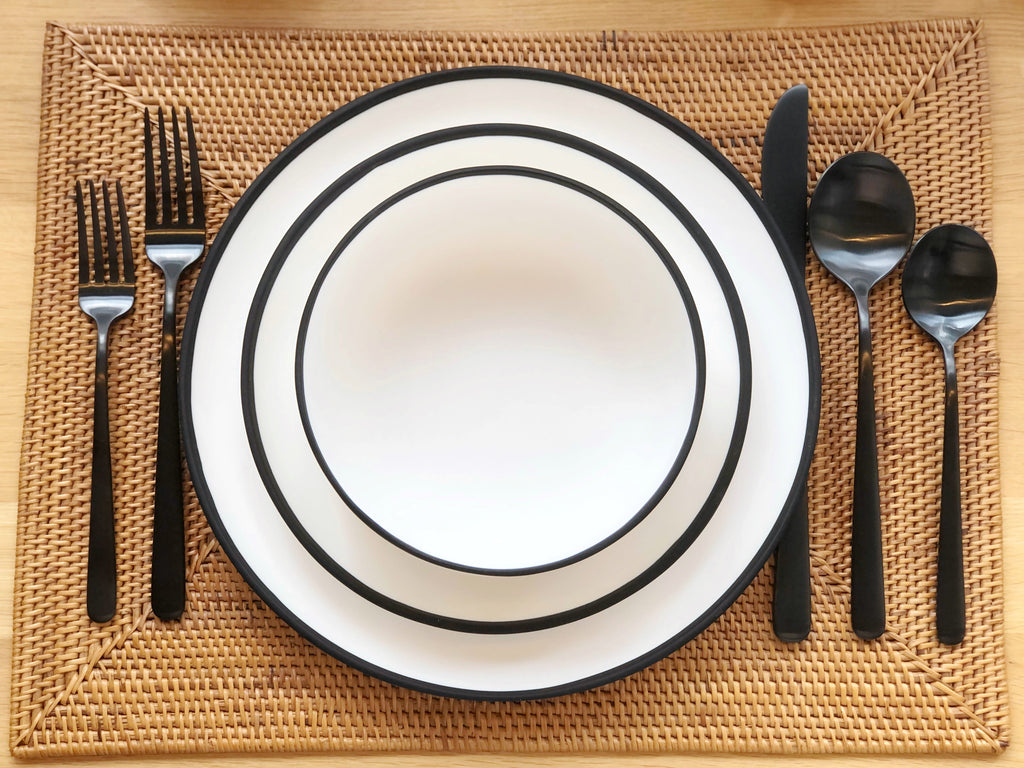 Matte Black Stainless Steel Flatware (Set of 20)