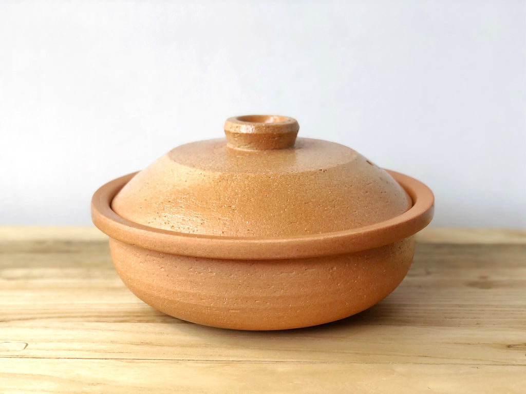 Ceramic Cooking Pot with Lid - Green - Orange - Kitchen Collection -  ApolloBox