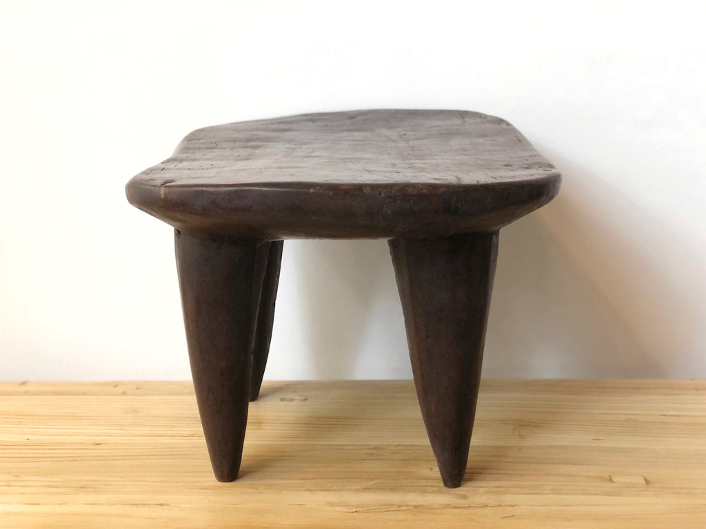 Handcarved Vintage African Medium Stool