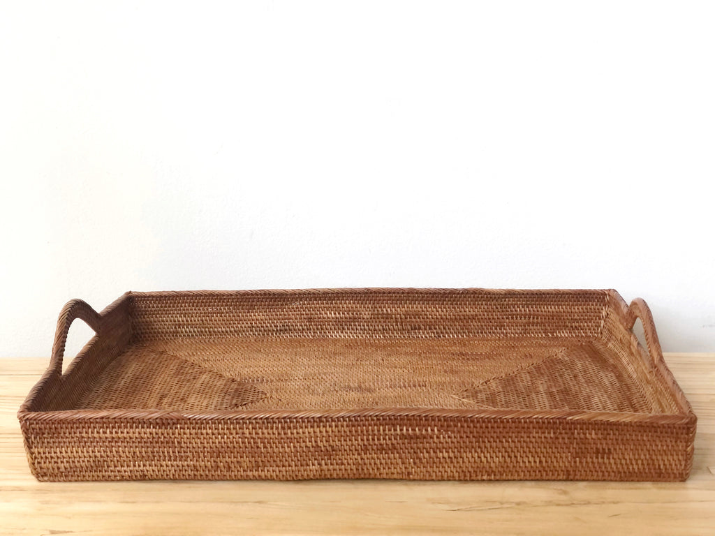 Handwoven Grass Serving Tray XL