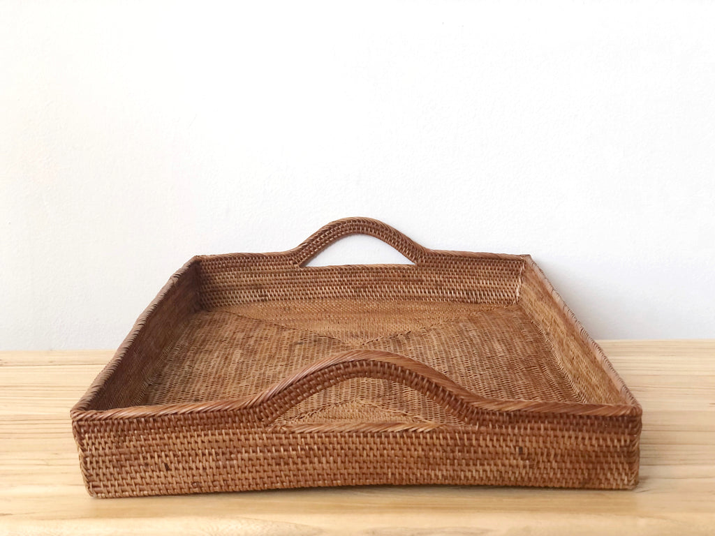 Handwoven Grass Serving Tray XL