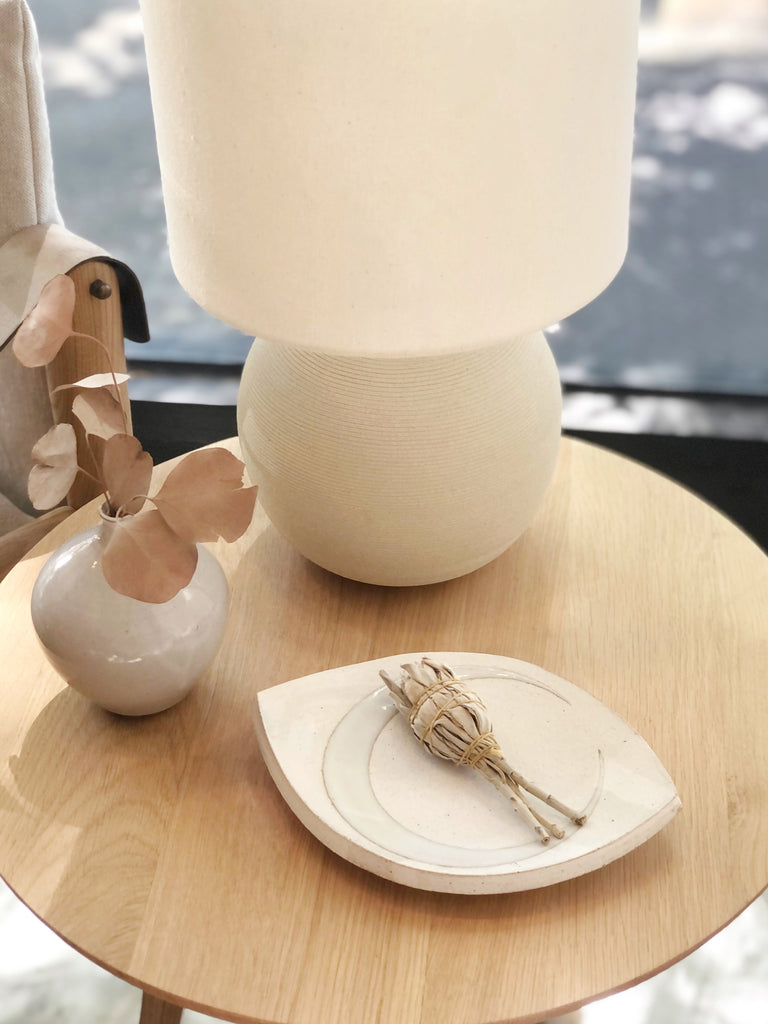 Hand-Painted Ceramic Eye Dish