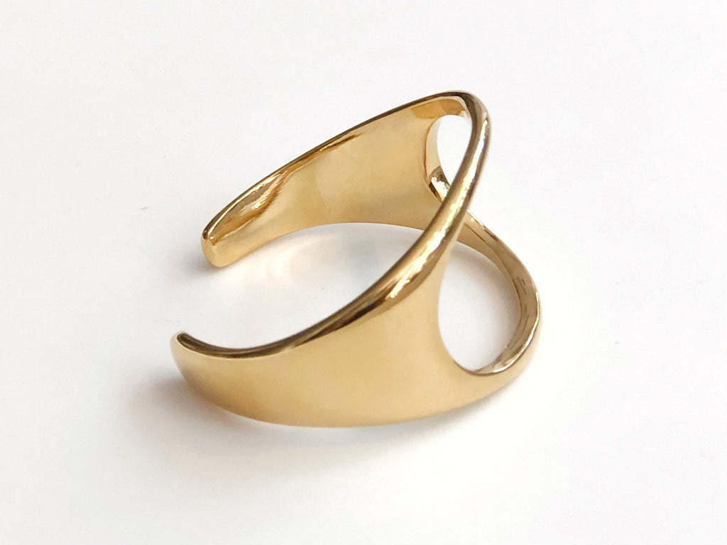 Gold Plated Brass Cuff