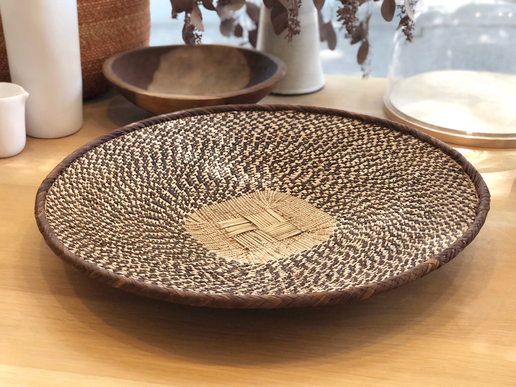 Handwoven Basket Tray Extra Large