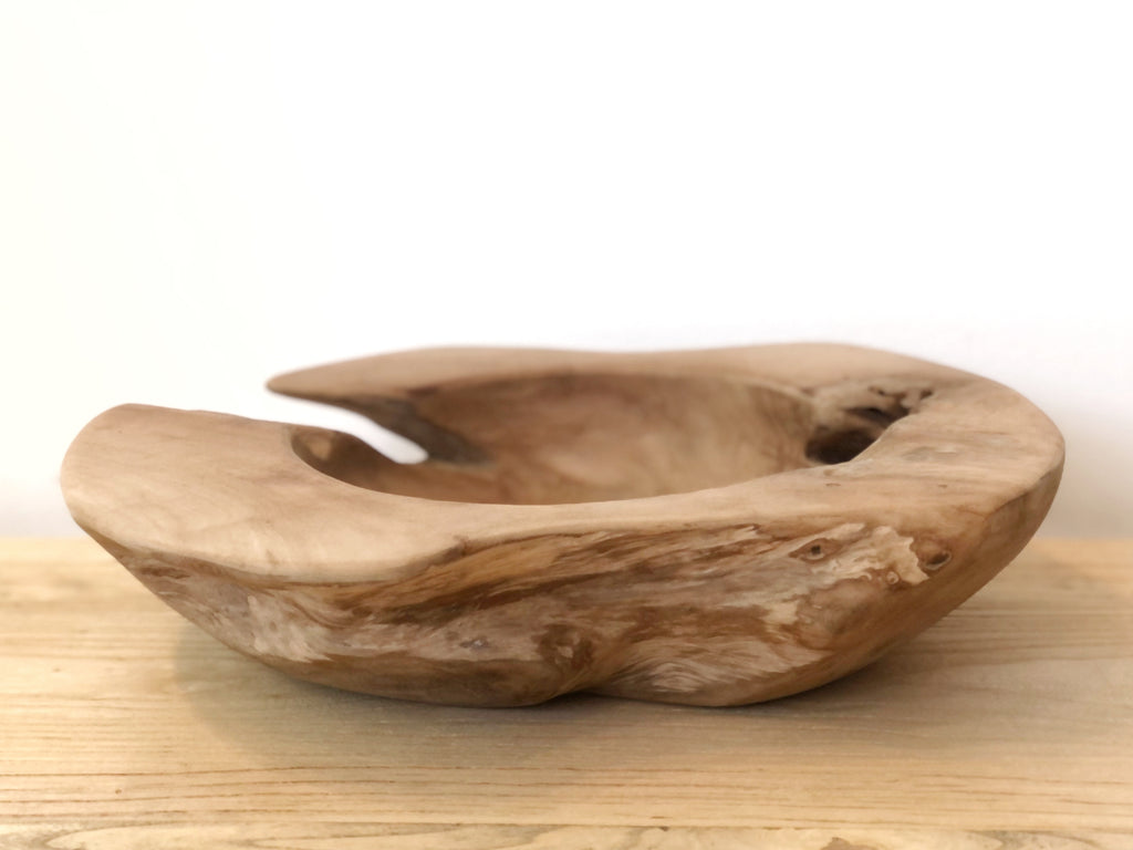 Teak Organic Large Bowl