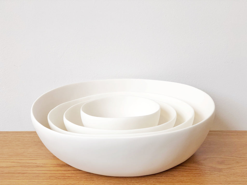 Hand-Sculpted Resin Wide Bowl Large